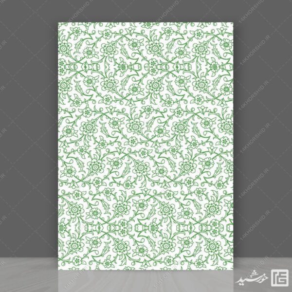 زمینه و پترن لایه باز گل پیچ برای چاپ و طراحی شبکه و پترن لایه باز