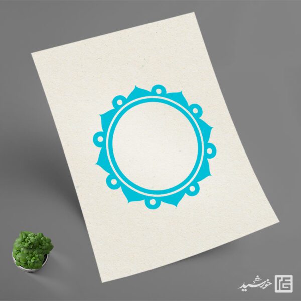 قاب متن اسلیمی قرآنی لایه باز برای چاپ و طراحی قاب و حاشیه لایه باز