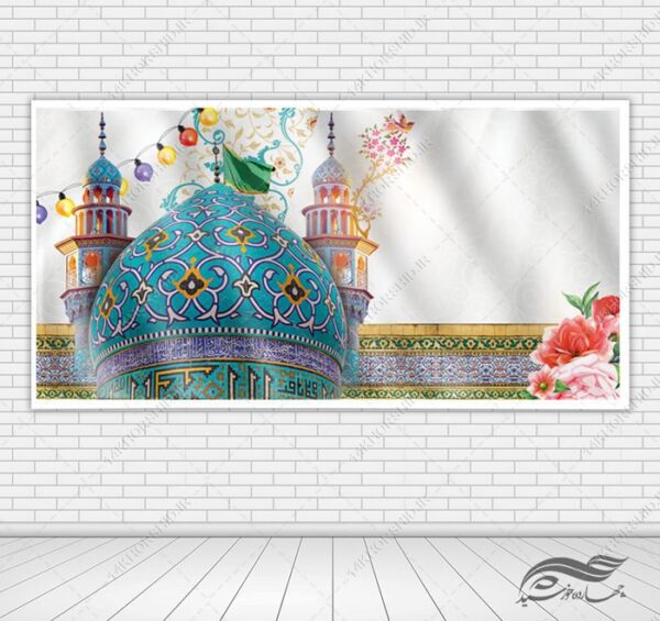 زمینه بنر لایه باز برنامه مسجد برای چاپ و طراحی زمینه بنر لایه باز