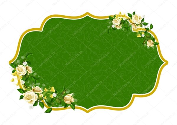 قاب و حاشیه گرافیکی لایه باز اسلیمی ۳۹ psd برای چاپ و طراحی قاب و حاشیه لایه باز