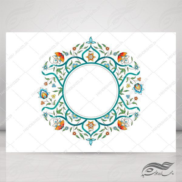فایل گل پیچ اسلیمی لایه باز psd برای چاپ و طراحی قاب و حاشیه لایه باز