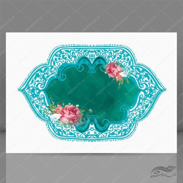 قاب و کادر گرافیکی لایه باز فانتزی اسلیمی ۴۷ psd برای چاپ و طراحی قاب و حاشیه لایه باز