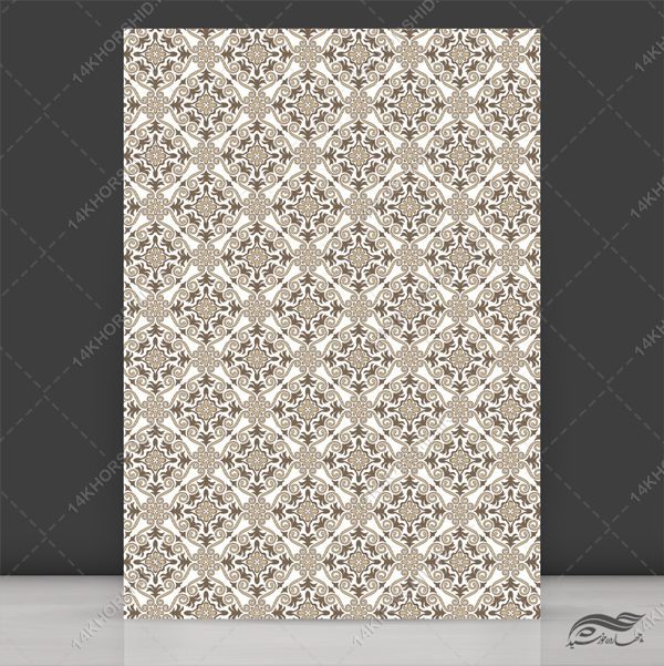 زمینه پترن لایه باز اسلیمی سنتی برای چاپ و طراحی شبکه و پترن لایه باز