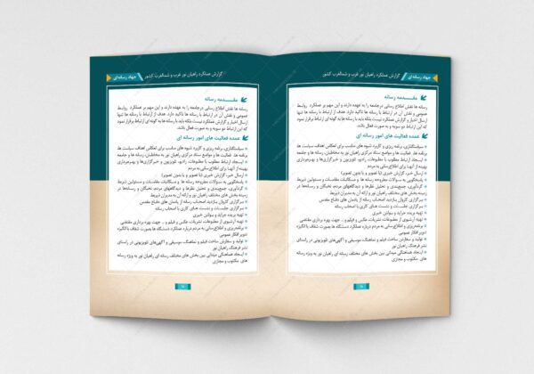 قالب آماده گزارش عملکرد (لایه باز) کلاسیک و شیک PSD برای چاپ و طراحی گزارش عملکرد لایه باز