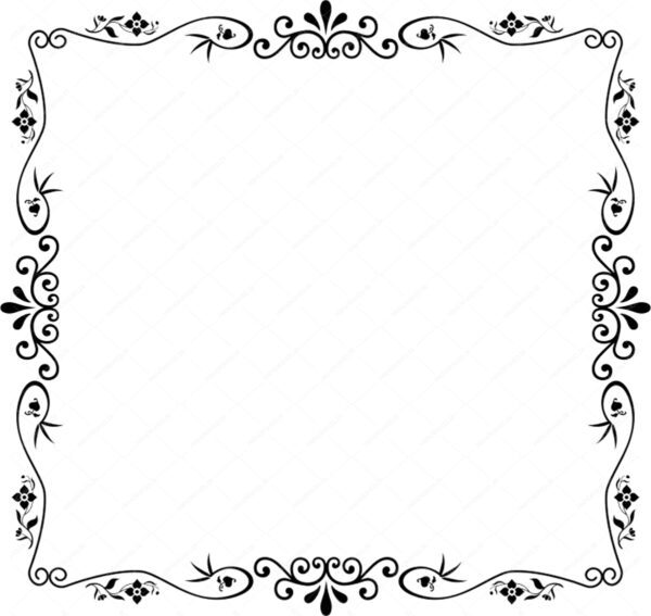 مجموعه طرح کادر حاشیه پترن و گل اسلیمی png سری دوم برای چاپ و طراحی مجموعه فایل های گرافیکی لایه باز