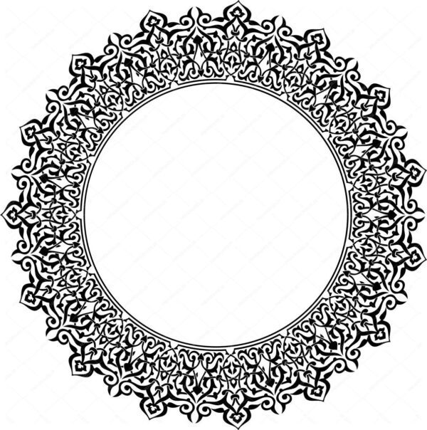مجموعه طرح کادر حاشیه پترن و گل اسلیمی png سری دوم برای چاپ و طراحی مجموعه فایل های گرافیکی لایه باز