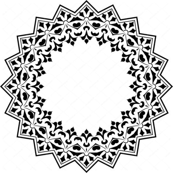 مجموعه طرح کادر حاشیه پترن و گل اسلیمی png سری دوم برای چاپ و طراحی مجموعه فایل های گرافیکی لایه باز