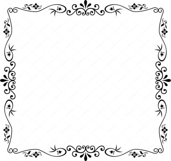 مجموعه طرح کادر حاشیه پترن و گل اسلیمی png سری دوم برای چاپ و طراحی مجموعه فایل های گرافیکی لایه باز