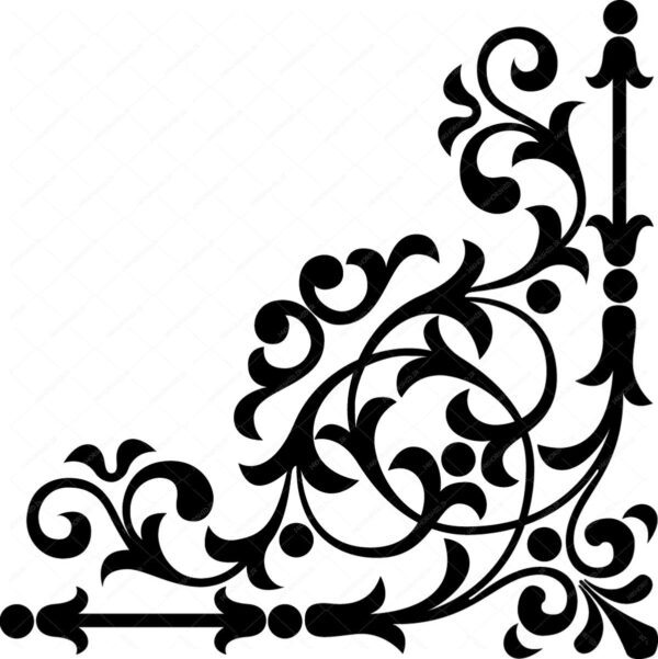 مجموعه طرح کادر حاشیه پترن و گل اسلیمی png سری دوم برای چاپ و طراحی مجموعه فایل های گرافیکی لایه باز