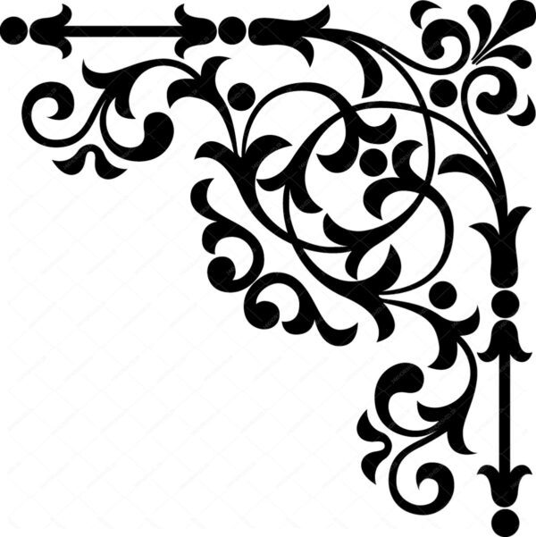 مجموعه طرح کادر حاشیه پترن و گل اسلیمی png سری دوم برای چاپ و طراحی مجموعه فایل های گرافیکی لایه باز