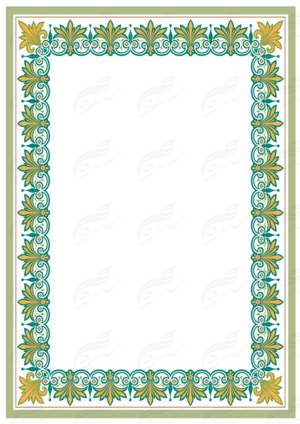 مجموعه کامل کادر و حاشیه لوح تقدیر لایه باز اسلیمی سری سوم psd برای چاپ و طراحی مجموعه فایل های گرافیکی لایه باز