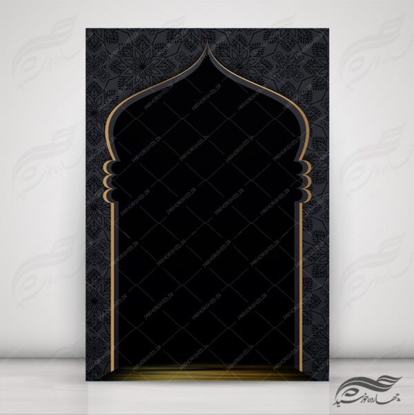 زمینه پوستر لایه باز مذهبی اسلیمی ۵۵ psd برای چاپ و طراحی پوستر خام و آماده لایه باز