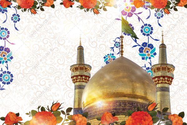 طرح بنر آماده لایه باز حرم برای چاپ و طراحی زمینه بنر لایه باز