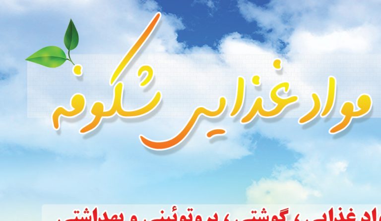پوستر لایه باز فروشگاه مواد غذایی شکوفه psd برای چاپ و طراحی پوستر فروشگاه مواد غذایی