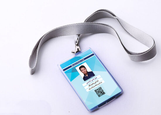 کارت لایه باز خبرنگاری آویز psd برای چاپ و طراحی کارت لایه باز خبرنگاری