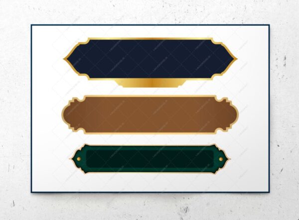 مجموعه کادر و حاشیه اسلیمی مذهبی png برای چاپ و طراحی مجموعه فایل های گرافیکی لایه باز