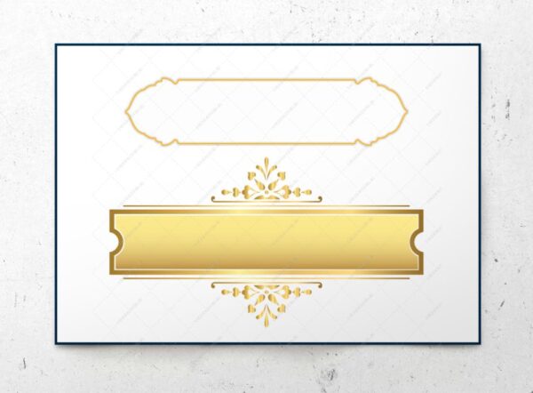 مجموعه کادر و حاشیه اسلیمی مذهبی png برای چاپ و طراحی مجموعه فایل های گرافیکی لایه باز