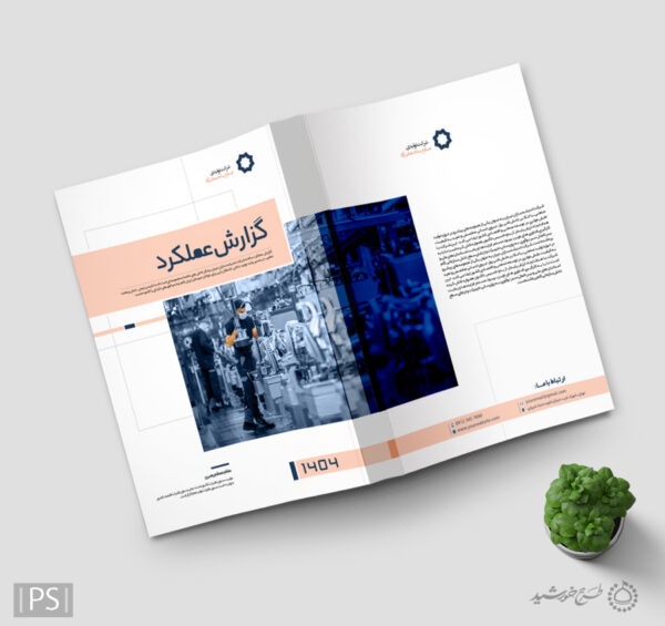 طرح گزارش عملکرد برای شرکت های فناوری و ادارات لایه باز برای چاپ و طراحی گزارش عملکرد لایه باز