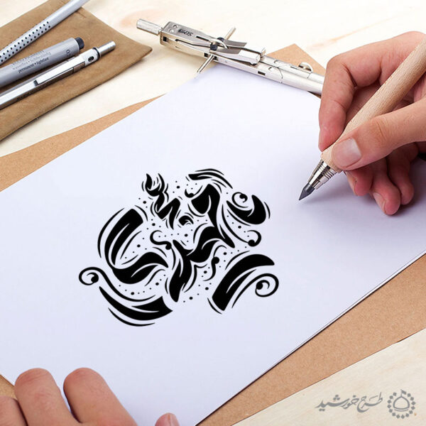 خطاطی لایه باز یا مهدی عج برای امام زمان عج برای چاپ و طراحی خطاطی لایه باز حضرت مهدی عج