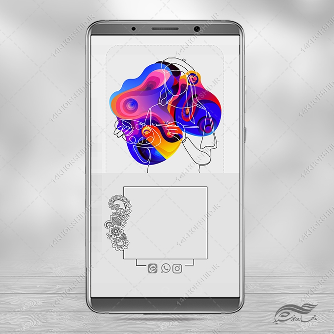 زمینه پست و استوری آماده لایه باز هنری و نقاشی برای چاپ و طراحی پس زمینه موبایل کلاسیک و مدرن