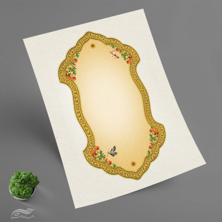 طرح کادر و قاب گرافیکی مذهبی لایه باز برای چاپ و طراحی قاب و حاشیه لایه باز