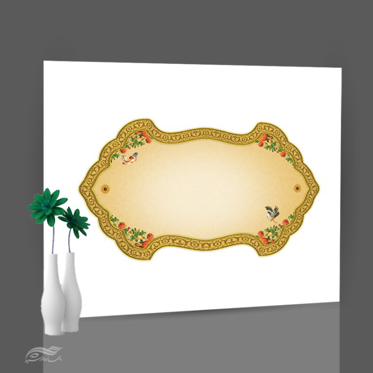 طرح کادر و قاب گرافیکی مذهبی لایه باز برای چاپ و طراحی قاب و حاشیه لایه باز