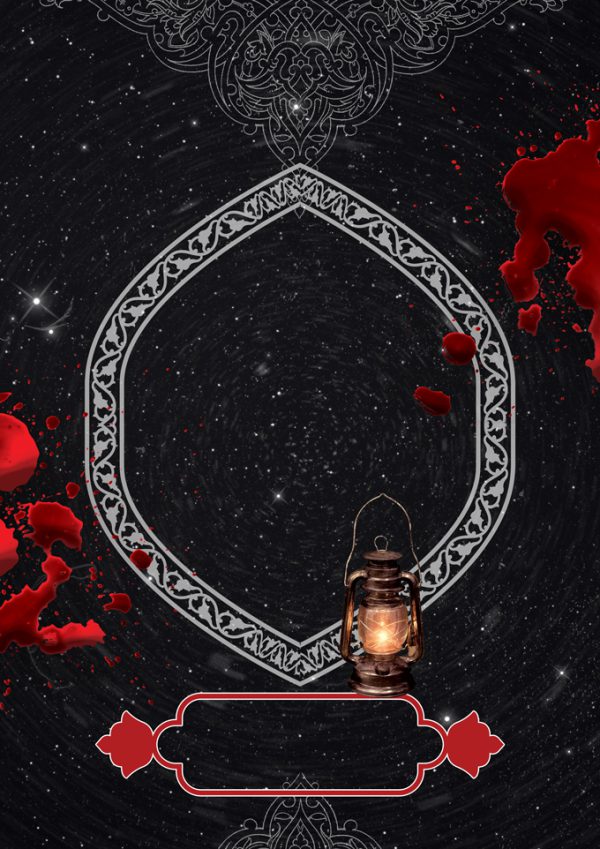 فایل پوستر آماده لایه باز عزاداری برای چاپ و طراحی پوستر خام و آماده لایه باز