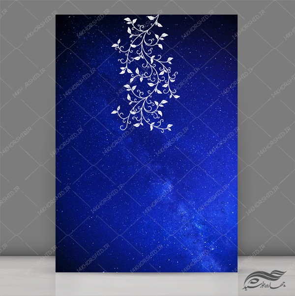 زمینه پوستر لایه باز آبی کاربنی شب ۴۱ psd برای چاپ و طراحی زمینه پوستر لایه باز کلاسیک