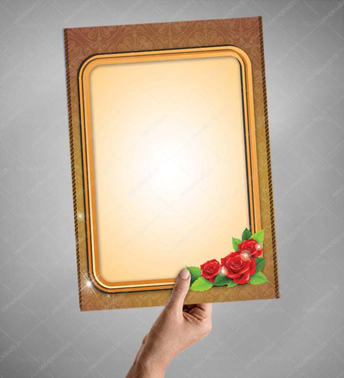 پس زمینه پوستر لایه باز اسلیمی گل psd برای چاپ و طراحی پوستر خام و آماده لایه باز