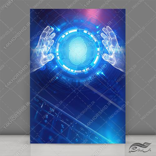 زمینه پوستر لایه باز کلاسیک و دیجیتالی ۳۲ psd برای چاپ و طراحی پس زمینه پوستر دیجیتالی لایه باز