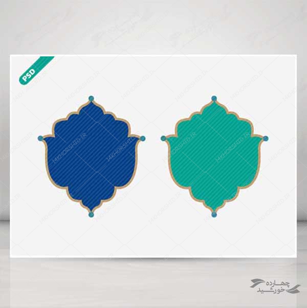 زمینه و کادر تصویر لایه باز اسلیمی مسجد psd برای چاپ و طراحی قاب و حاشیه لایه باز