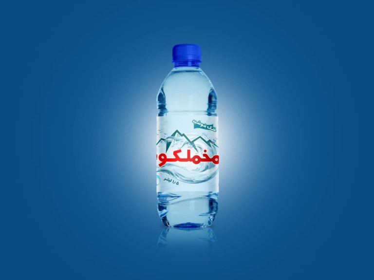 طرح لایه باز لیبل و برچسب آب معدنی برای چاپ و طراحی لیبل و برچسب لایه باز