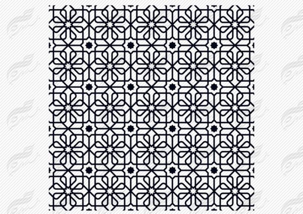 طرح شبکه و پترن لایه باز اسلیمی ۵ psd برای چاپ و طراحی شبکه و پترن لایه باز