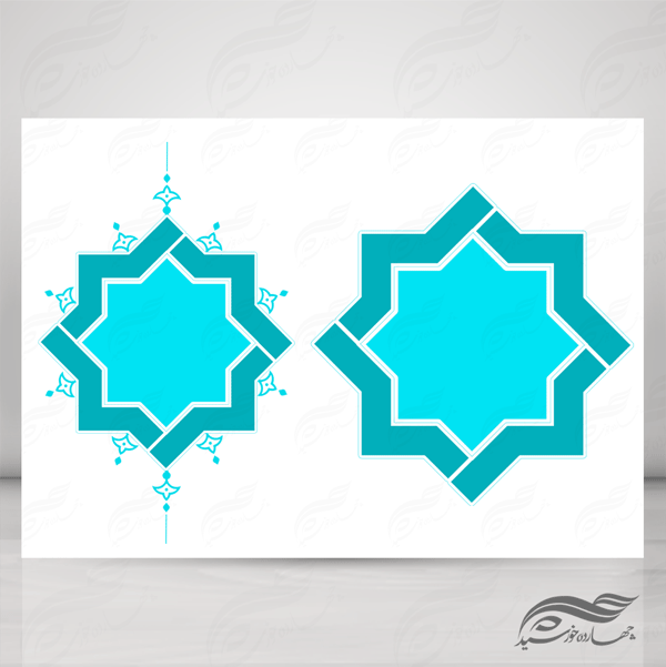 قاب و حاشیه لایه باز خاتم اسلیمی ۶ psd برای چاپ و طراحی کادر و حاشیه لایه باز خاتم اسلیمی