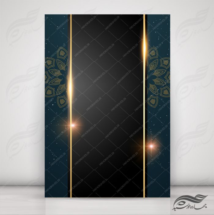 زمینه پوستر لایه باز مذهبی اسلیمی ۸۵ psd برای چاپ و طراحی زمینه آماده لایه باز پوستر
