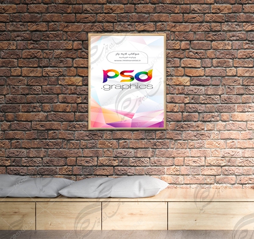 موکاب و پیش نمایش پوستر لایه باز هشت psd برای چاپ و طراحی موکاب و پیش نمایش پوستر