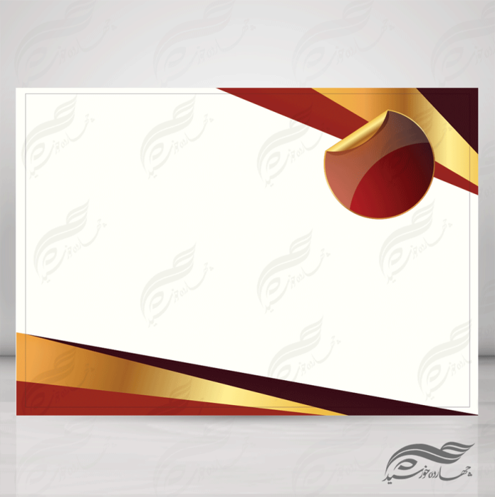 کادر و زمینه مدرک لایه باز ۴ psd برای چاپ و طراحی قاب و حاشیه لایه باز