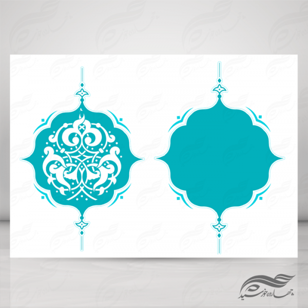 قاب و حاشیه لایه باز خاتم اسلیمی ۵ psd برای چاپ و طراحی کادر و حاشیه لایه باز خاتم اسلیمی